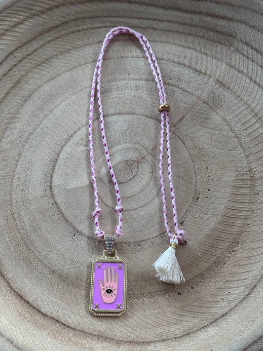 ibiza ketting roze