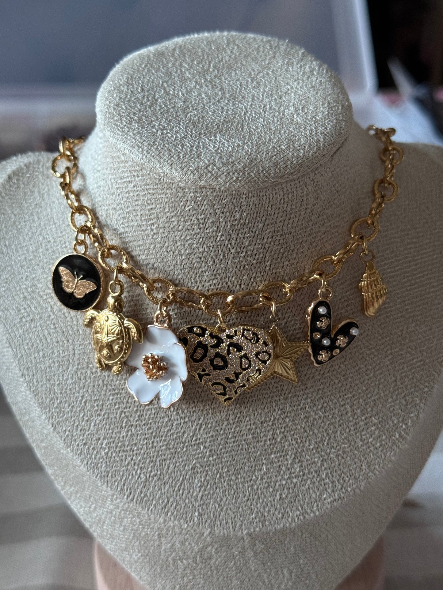 bedelketting black leopard