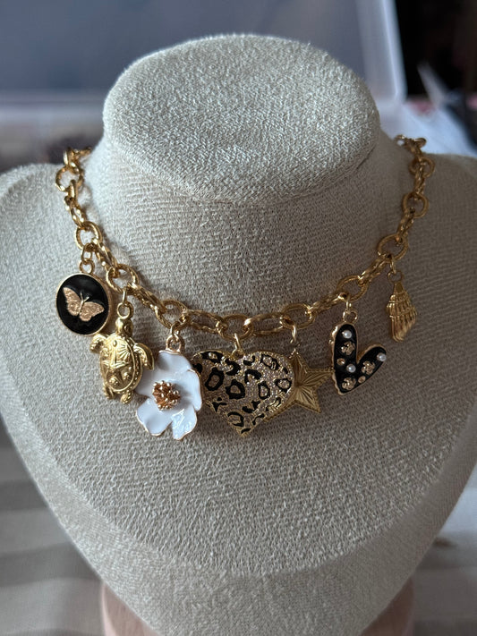 bedelketting black leopard